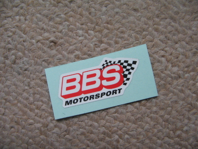 高品質・●BBSジャパン(株)製/ 正規品・ステッカー・赤白チェッカー ⑦-③・W37 /新品●拍卖