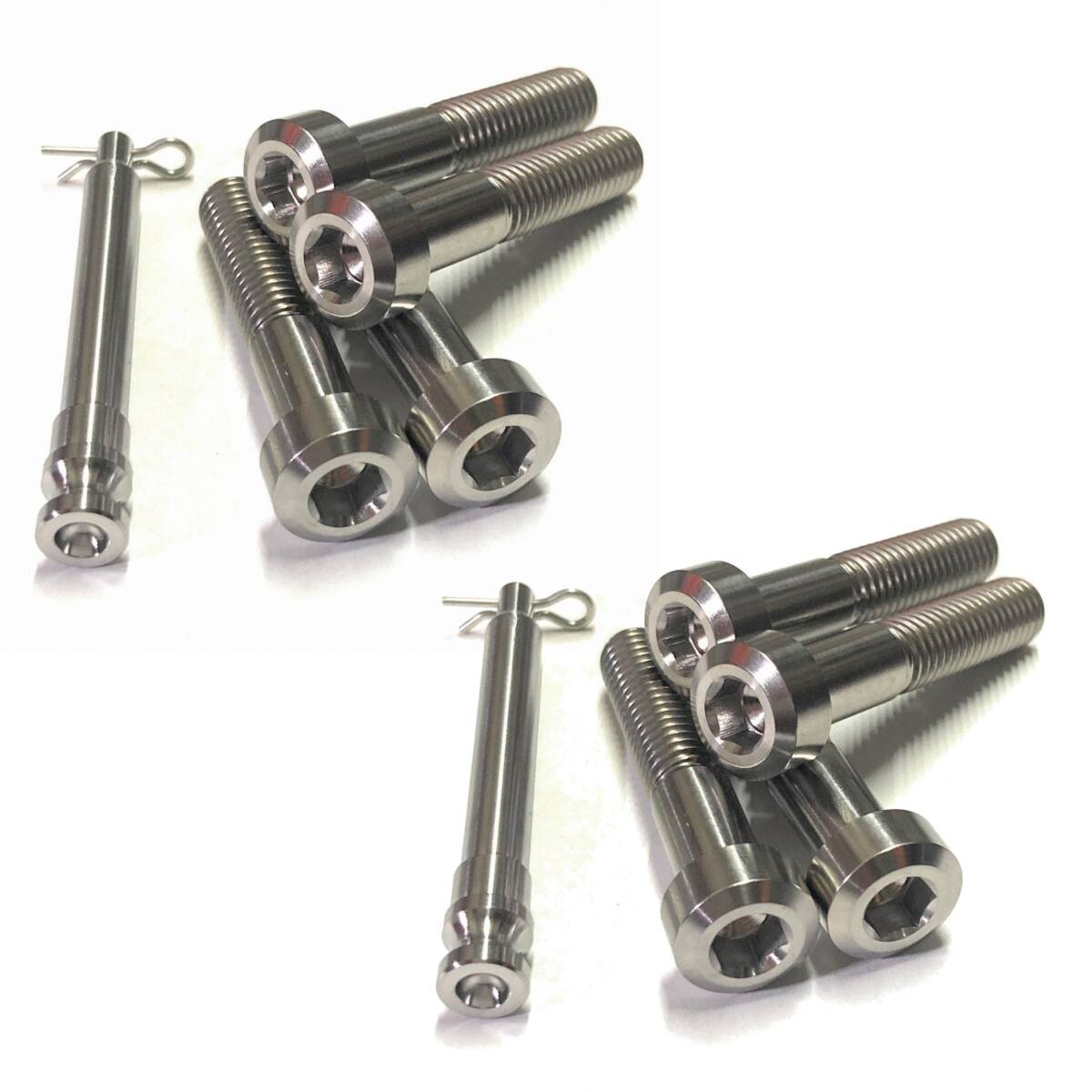 チタン ブレンボ ブレーキパッドピン ブレーキキャリパー ブリッジボルト Brembo 4ポット 40mm キャスティングキャリパー ZRX ZZR 400 XJR拍卖