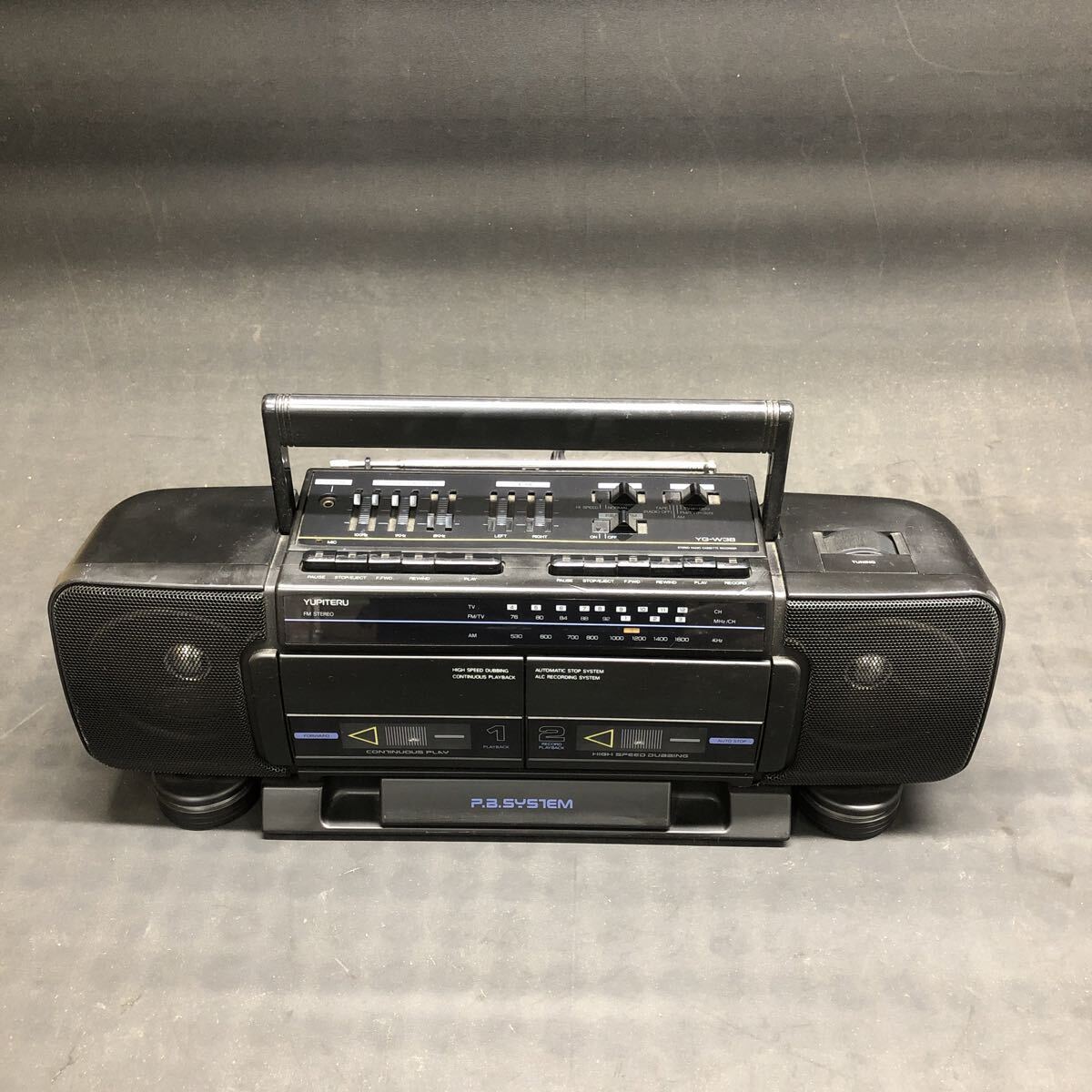 H3532 ステレオカセットレコーダー YG-W38 ユピテルWカセット ジャンク拍卖