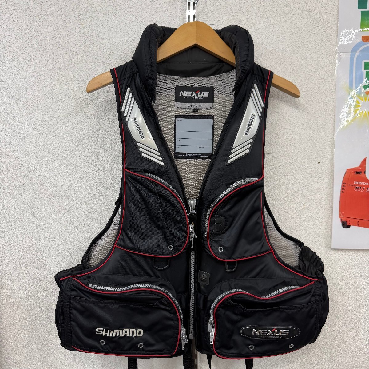 ◆A788◆ シマノ(SHIMANO) コンビネーション ウォッシャブル フローティングベスト(枕付) サイズL VF-152G ライフジャケット拍卖