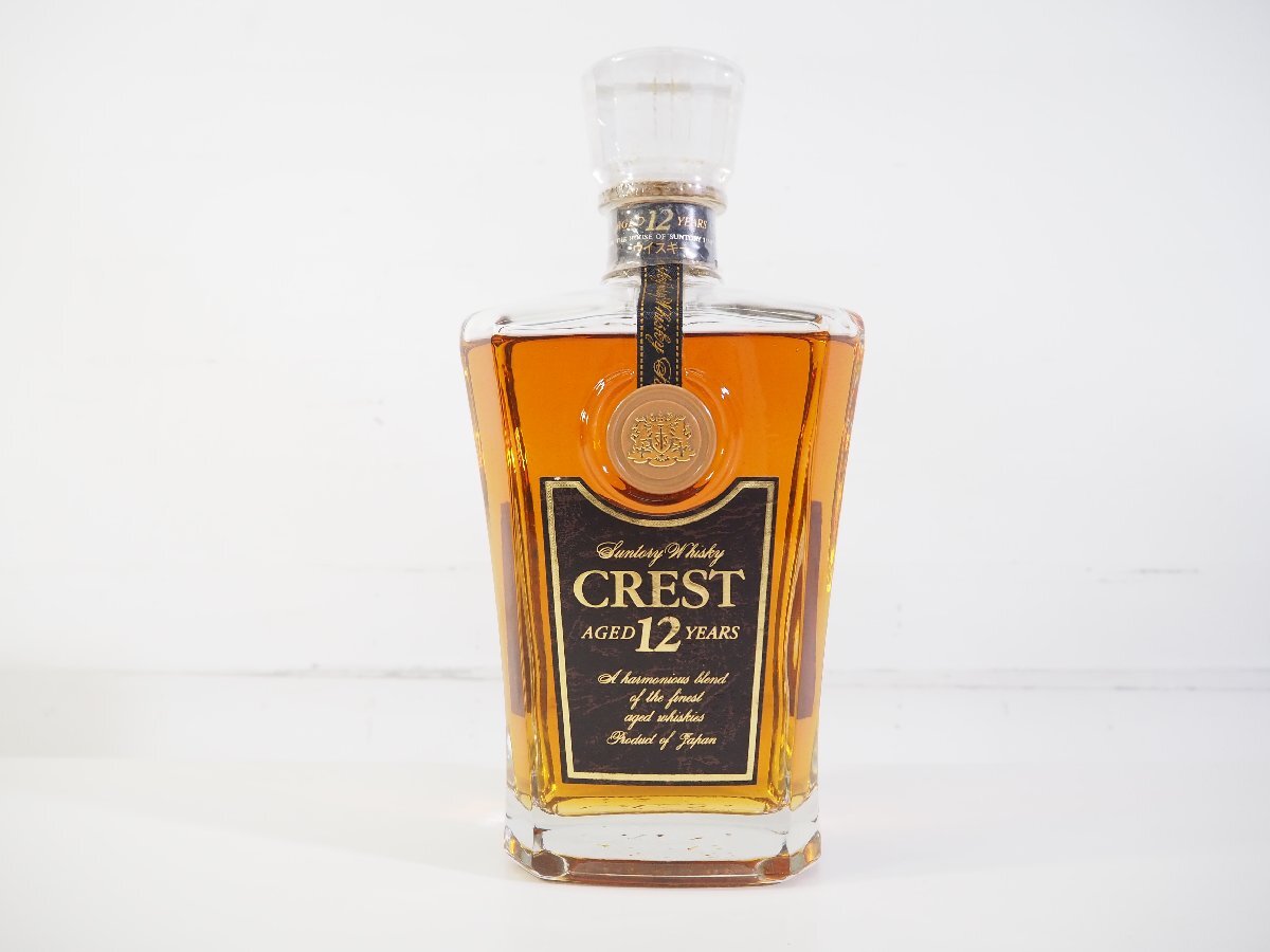 ☆911☆ 【鹿児島県内限定発送】【未開栓】 SUNTORY サントリー CREST クレスト 12年 ウイスキー 700ml 43%拍卖