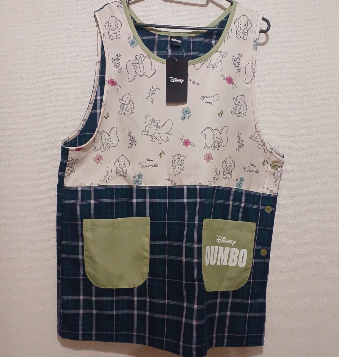 新品送料無料 ダンボ エプロン 大人用 保育士 介護士 M-L 拍卖