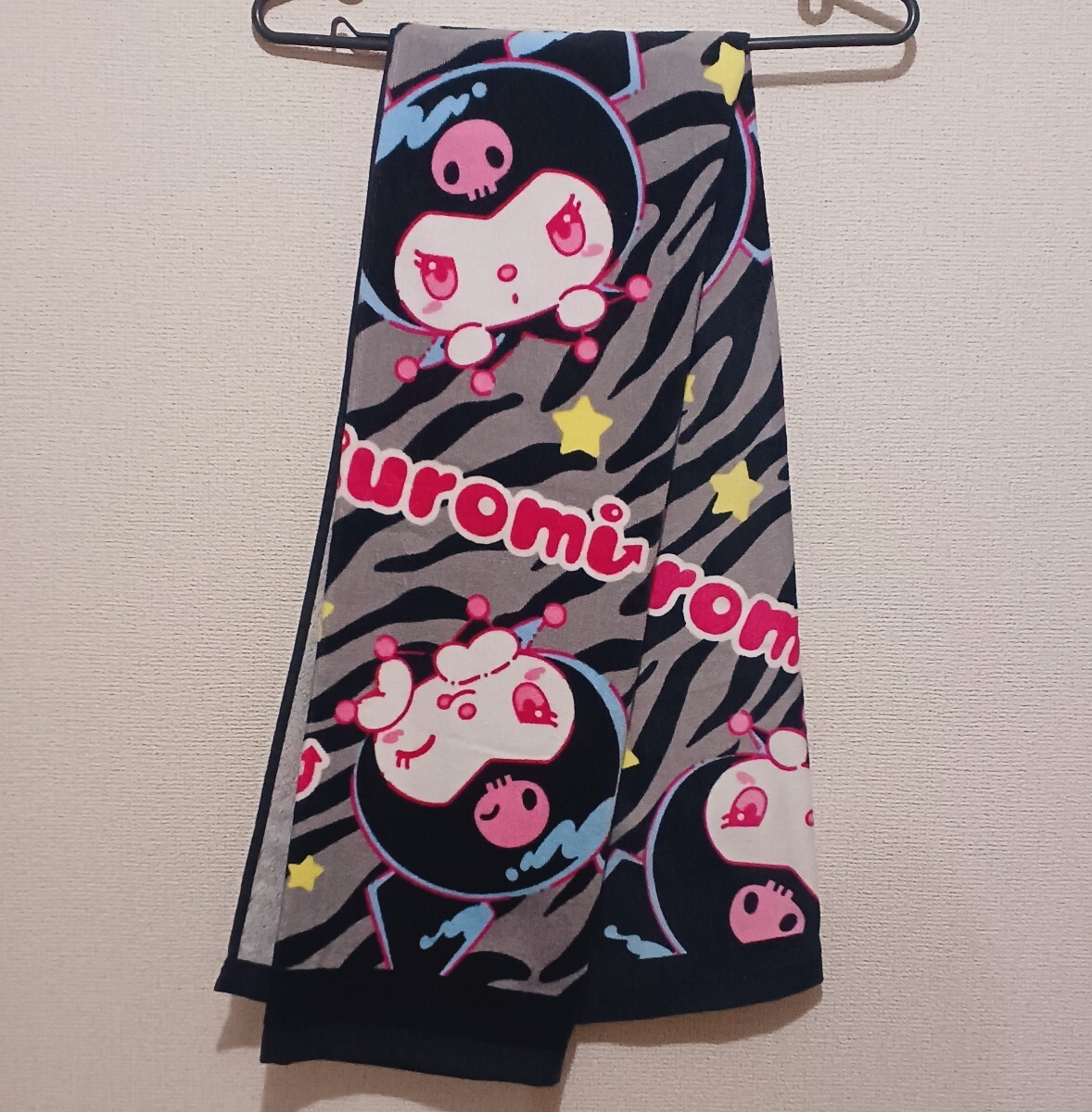 新品送料無料 クロミちゃん バスタオル 60×120cm マイメロディ拍卖