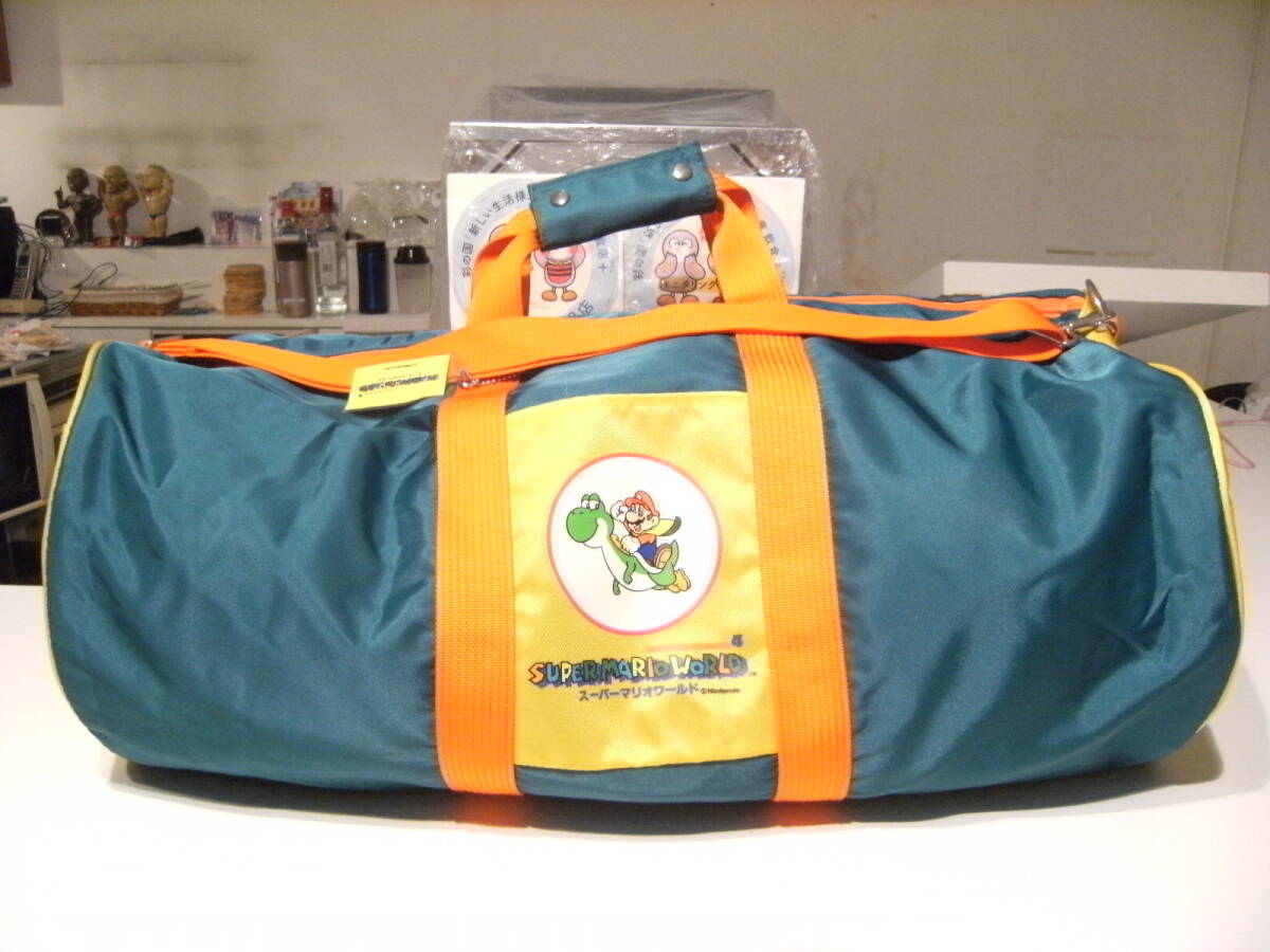 廃番★レトロ★日本製★任天堂 スーパーマリオブラザーズ4 スーパーマリオワールドボストンバック スポーツバッグ★ゲーム ファミコン拍卖