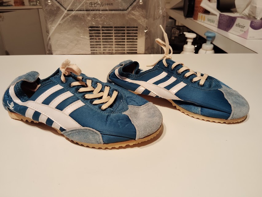 未使用★廃番★昭和レトロ★70年代★日本製★当時物 Achilles Slider アキレス スライダー シューズ スニーカー 靴 22.5cm★部活 運動靴拍卖