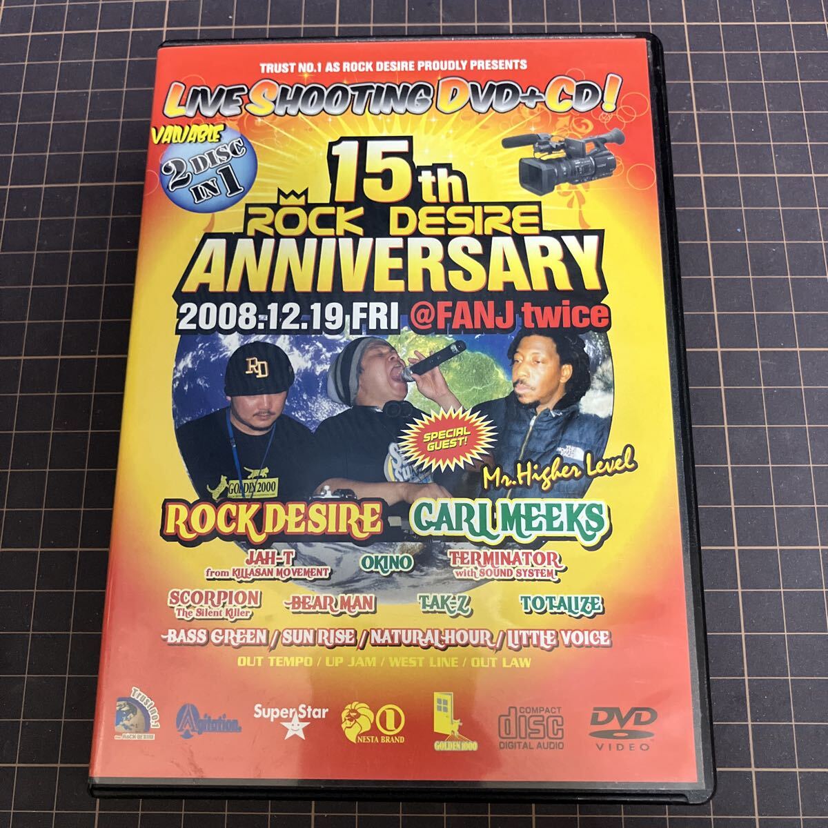 ROCK DESIRE 15th ANNIVERSARY 2008.12.19 Fri @FANJ Twice (CD+DVD)拍卖