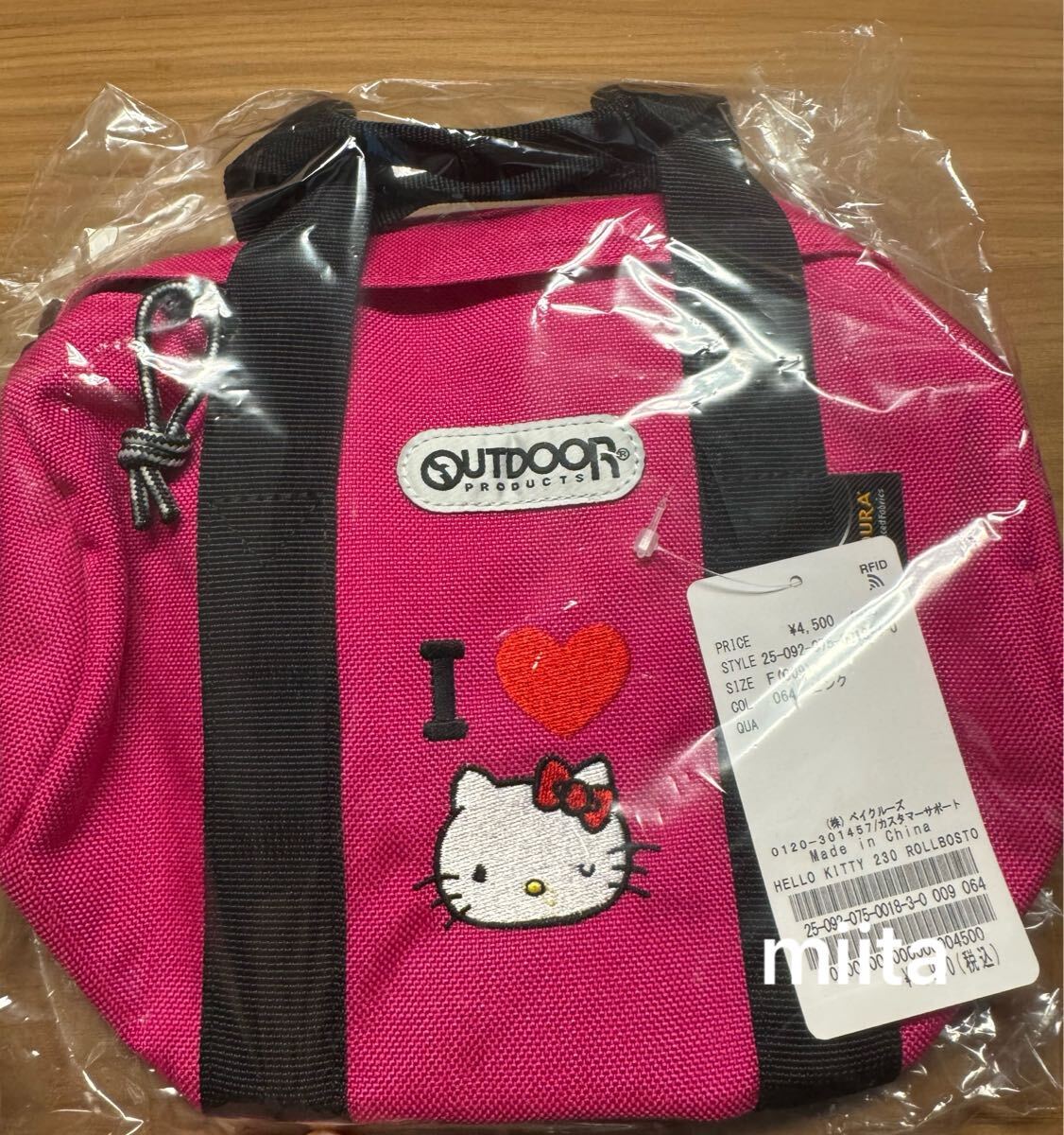 新品未開封 OUTDOOR ジャーナルスタンダード コラボ ミニショルダーバッグ ハローキティ ピンク拍卖