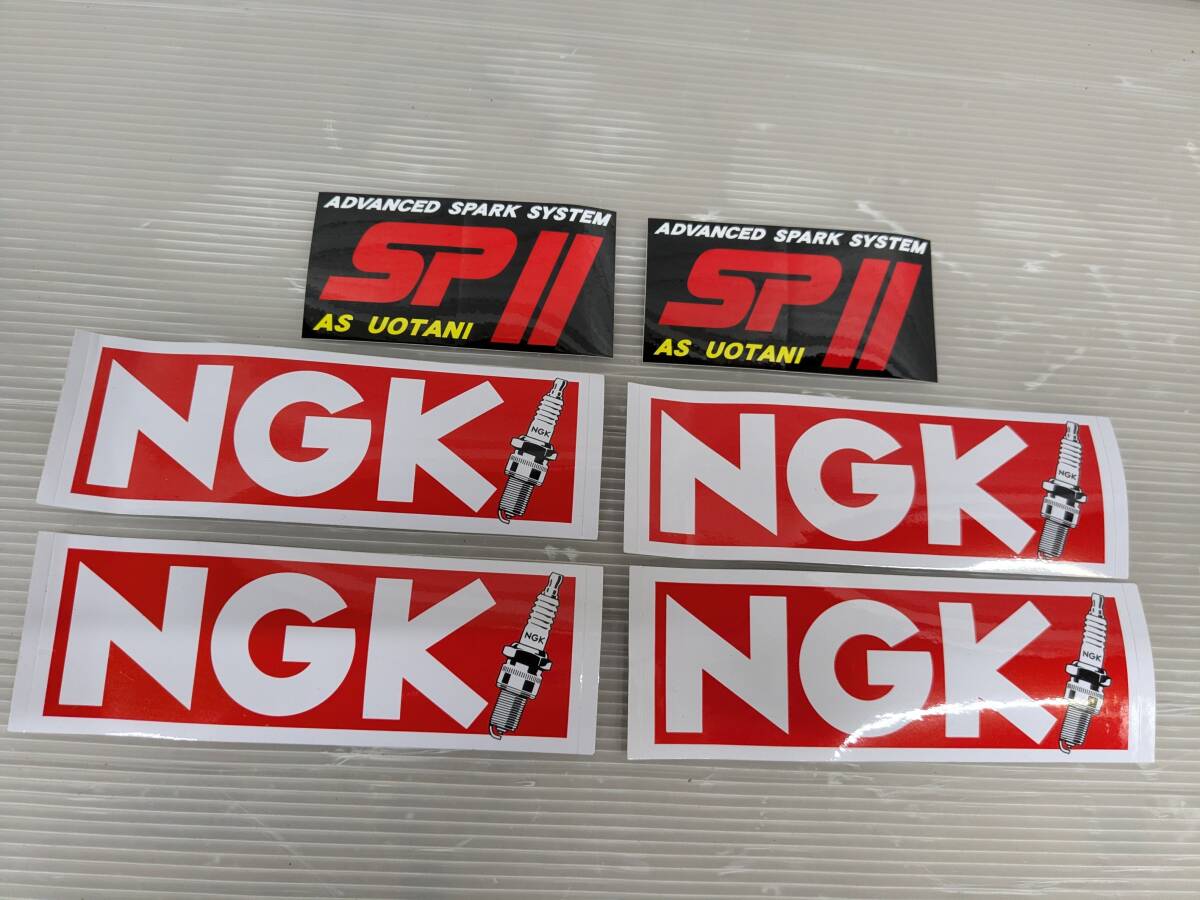 【6枚セット】NGK スパークプラグ ウオタニ SPⅡ AS UOTANI ステッカー NGK SPARK PLUGS(☆15)拍卖