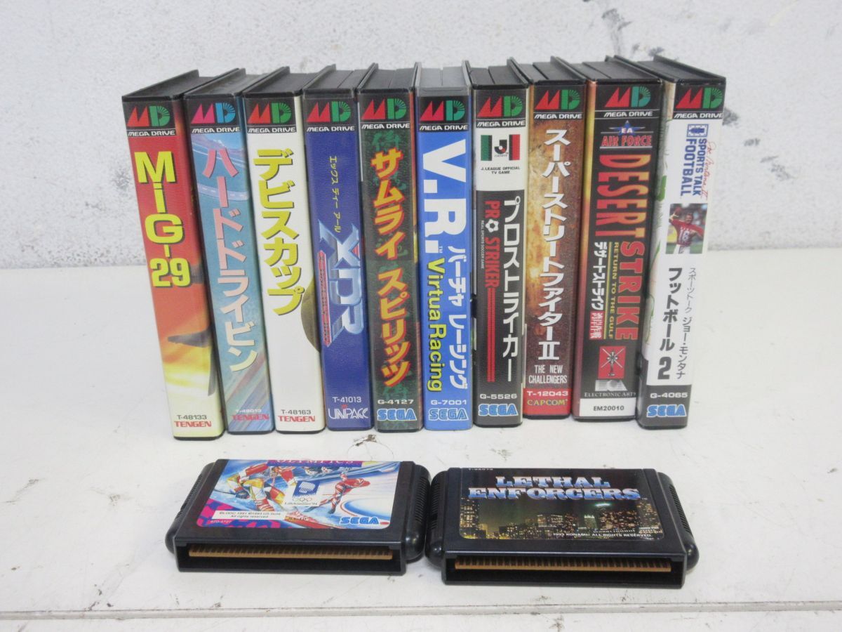 WW100-N37-4420 メガドライブ ソフトまとめ サムライスピリッツ XDR MIG-29 デザートストライク デビスカップ ほか 現状品1拍卖