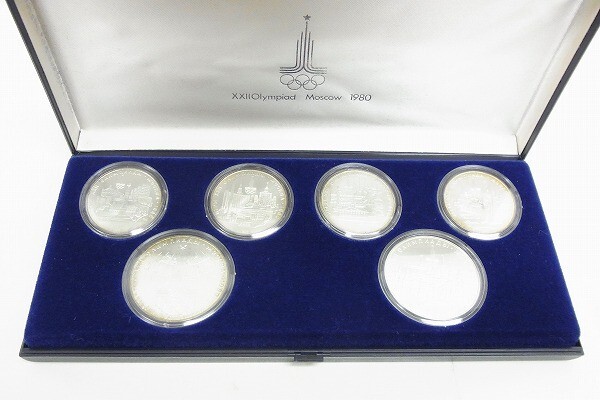 Z1419-J9-5311◎ モスクワオリンピック 1980 銀貨 セット 現状品 ◎拍卖