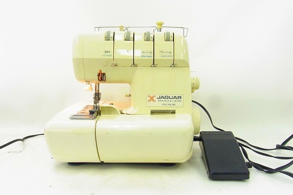 Z1219-J9-6067 JAGUAR 087DW ロックミシン 通電確認済み 現状品③@拍卖