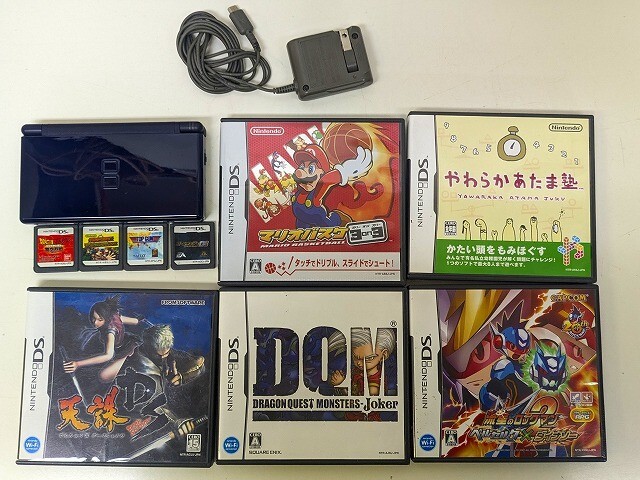 WW267-N35-5485 任天堂 Nintendo DS Lite USG-001 本体+ソフト9点 まとめ 本体通電確認済み 現状品2拍卖