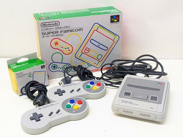 WW236-S3-18502 Nintendo ニンテンドークラシックミニ スーパーファミコン CLV-301 通電確認済み 現状品2拍卖