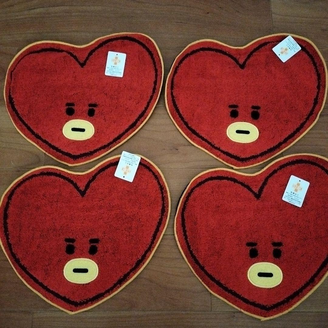 【BT21 TATA】4枚セット 新品 ダイカットミニタオル V タタ拍卖