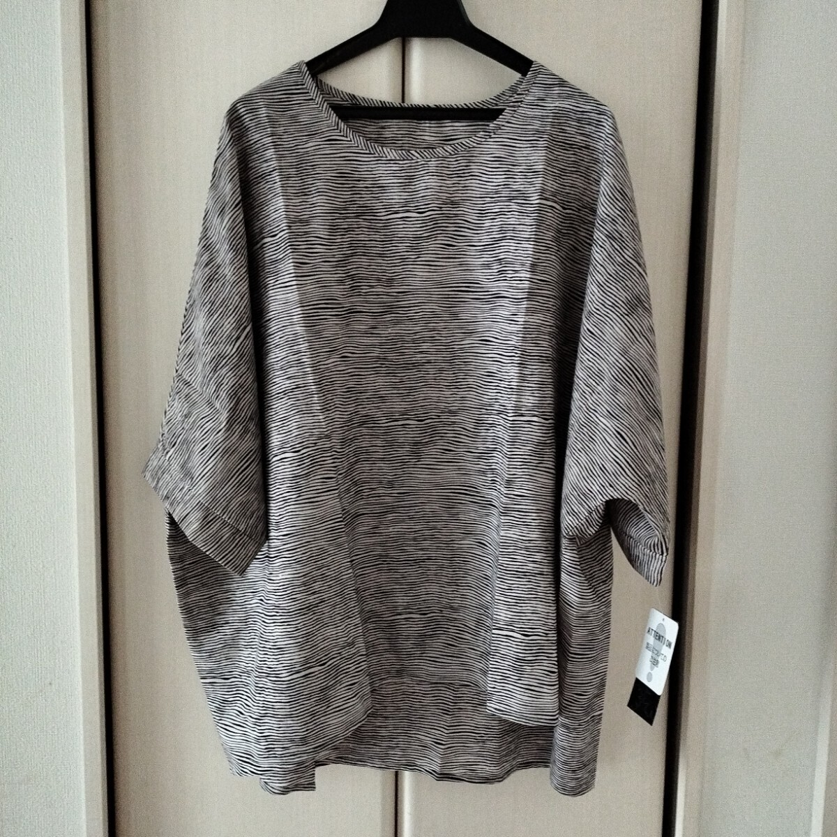 新品タグ付【M~Lサイズ】関西ファッション連合 hanahana 半袖 ドルマンスリーブ カットソー 大きめ ゆったり ミセス レディース ③拍卖