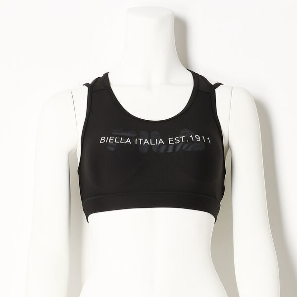 Sサイズ 黒 新品 FILA フィラ レディース スポブラ 水陸両用 ヨガウエア ジム 水着 フィットネス ブラトップ トップス 送料無料 匿名拍卖