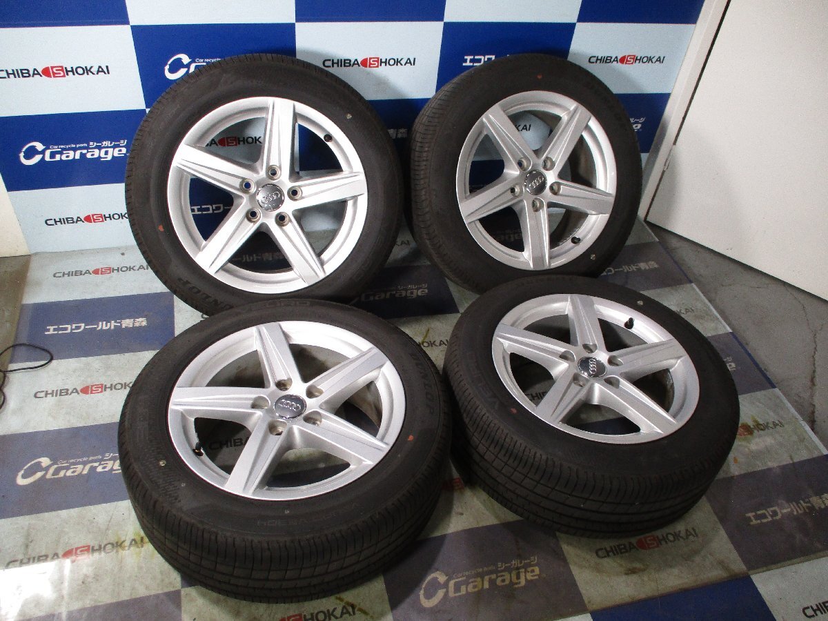 *T3813 アウディ A3 16インチ 7J+48 5穴 112 ダンロップ 205/55R16 拍卖