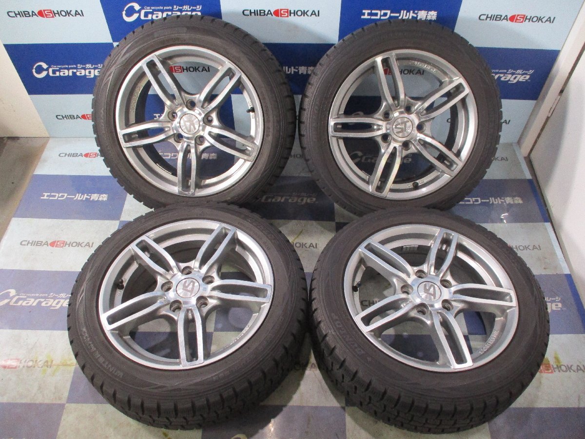 *T3452 OWM BMWMINI 16×6.5J+54 5穴112 ダンロップ ウインターマックス01 195/55R16拍卖