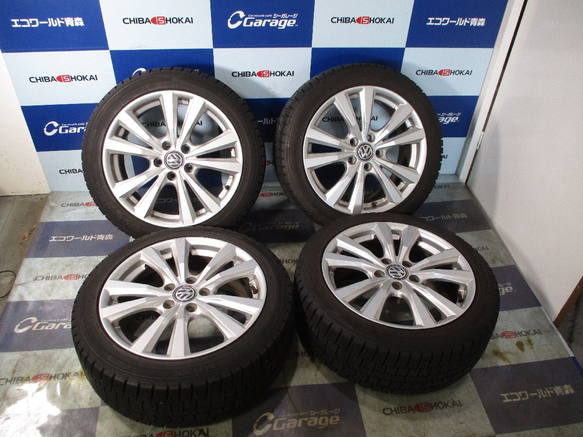 *T4102 フォルクスワーゲン Gti 17インチ 7.5J+55 5穴 112 ダンロップ WM 225/45R17 拍卖