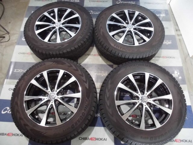 T1559 TRG 17インチ アルミホイール + ヨコハマ G075 225/65R17 ハリアー CX-5 ヴァンガード エクストレイル拍卖
