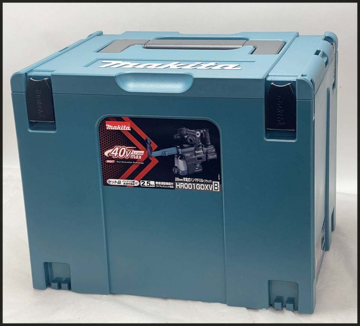 未使用 マキタ 40V 28mm ハンマドリル HR001GDXV B (黒) ブラック HR001GDXVB (充電器 バッテリー BL4025x2個) 領収書可拍卖