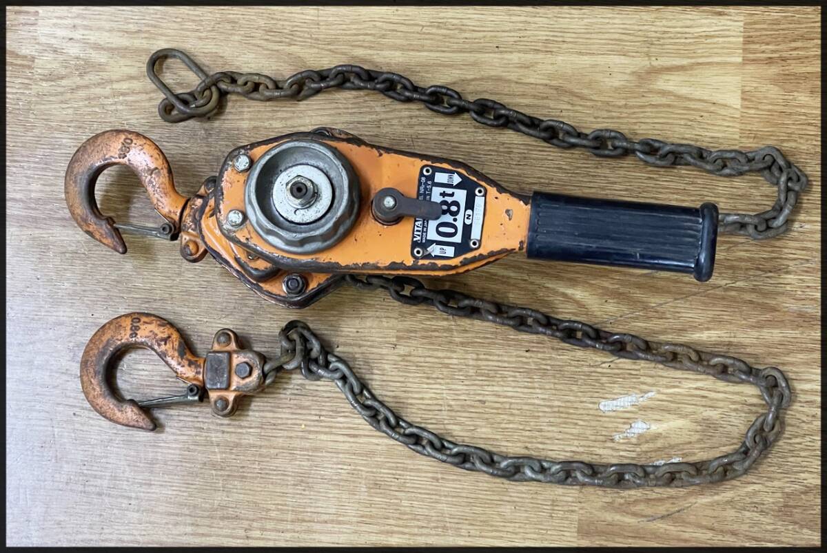 ジャンク扱い バイタル 0.8t ナイスレバー NR2-08 レバーブロック VITAL 領収書可拍卖