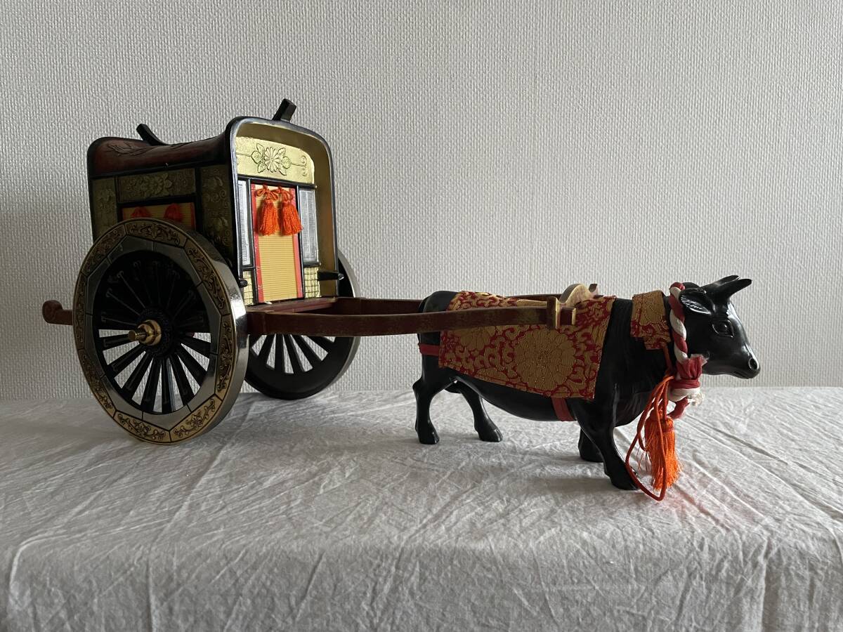 *昭和 牛車 御所車 置物/Japan vintage 骨董品 USED 工芸品拍卖