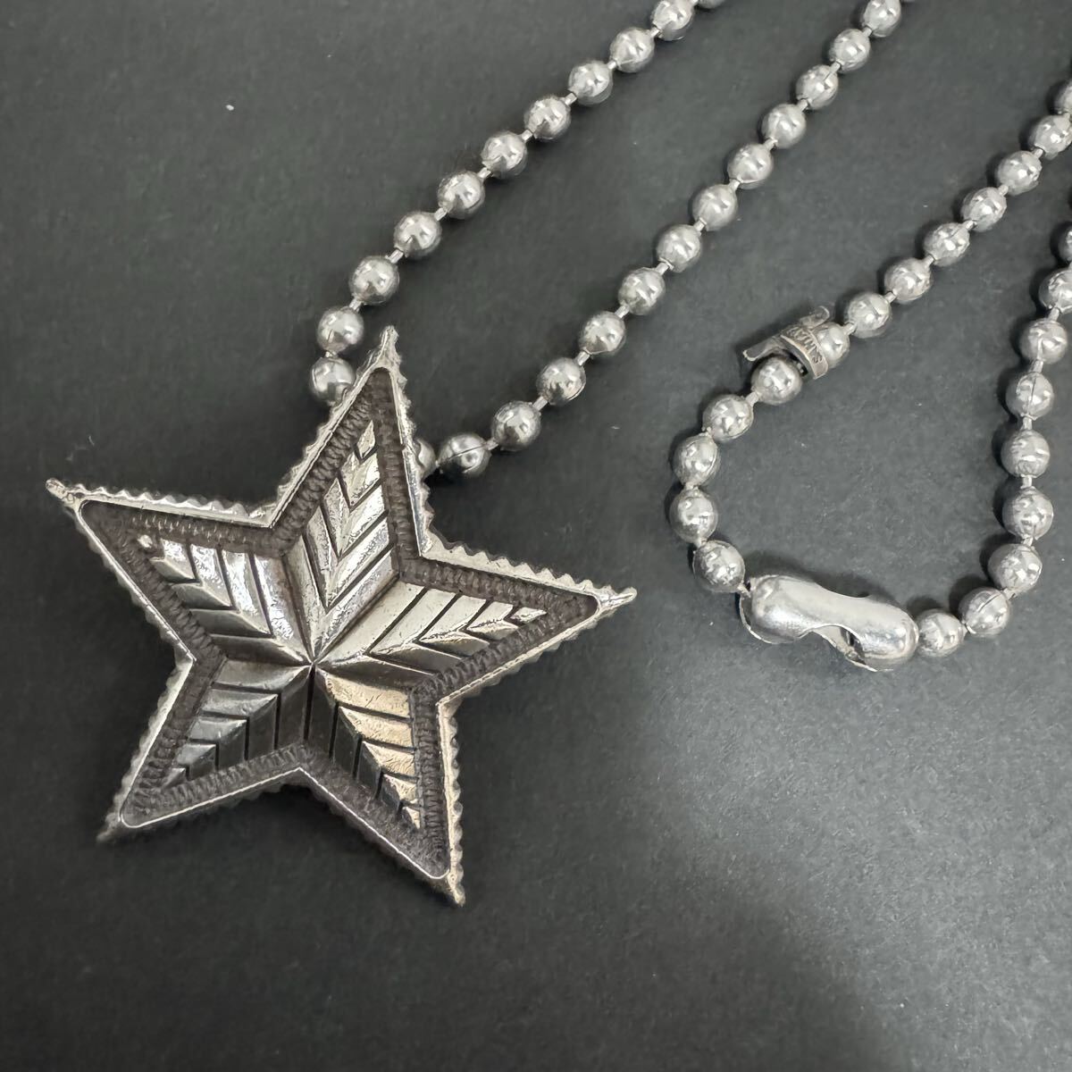 【特価!!】Cody Sanderson コディサンダーソン BIG STAR PENDANT ボールチェーン 星 スター ペンダントネックレス スターリングシルバー拍卖