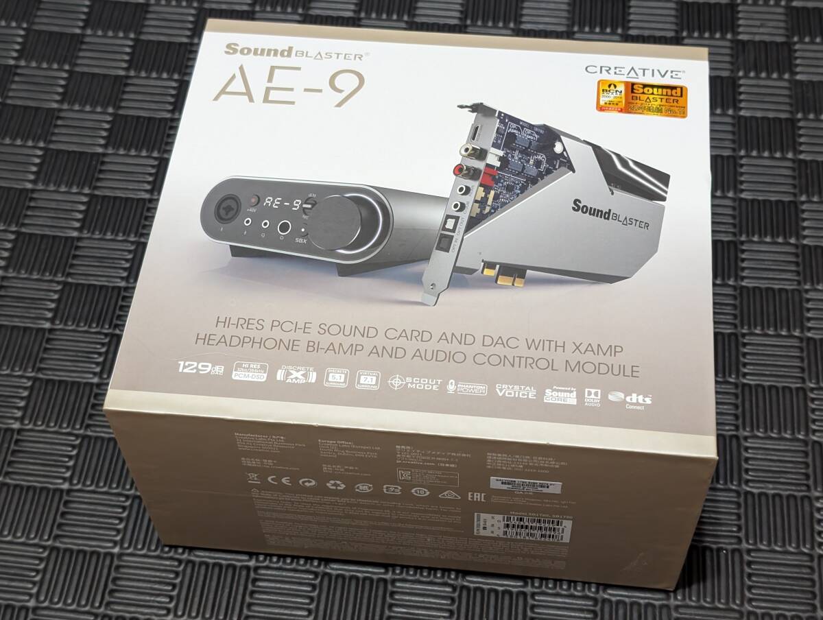 Creative Sound Blaster AE-9 SB-AE-9 & XAMP バイアンプ搭載 ハイレゾ対応 PCI-Eサウンドカード DAC拍卖