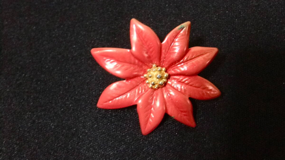 BALLOU REG'D刻印入り:ポインセチアのミニタックピン2-52拍卖