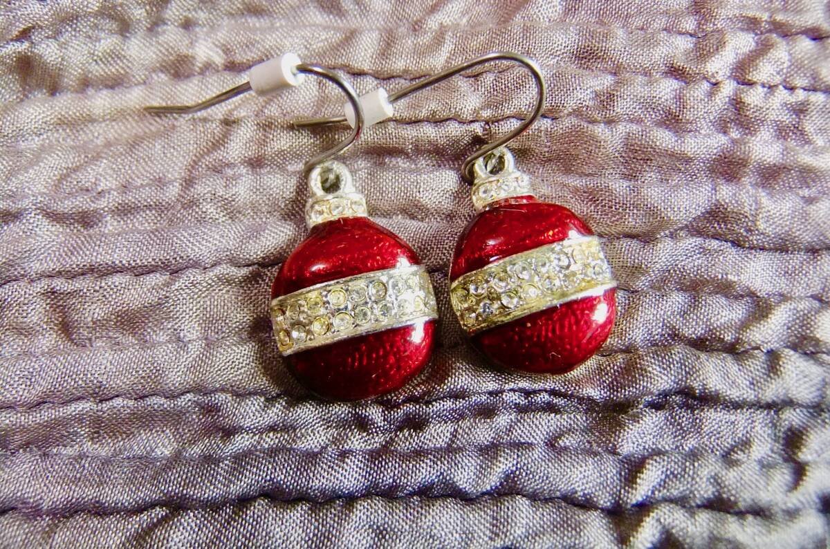 クリアストーン、クリスマスオーナメントのピアス 2-56 拍卖