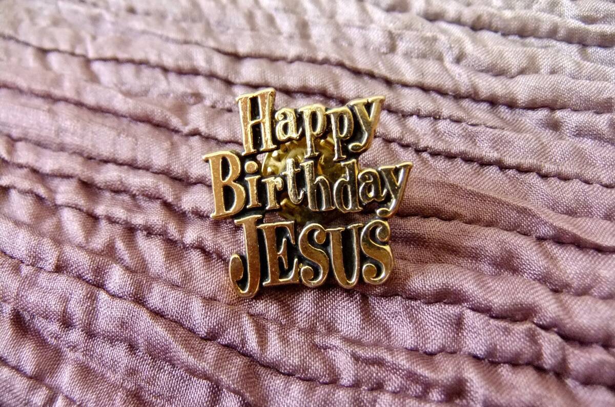 BSD MADE IN U.S.A.刻印:Happy Birthday JESUSの文字のタックピン 2-42 拍卖