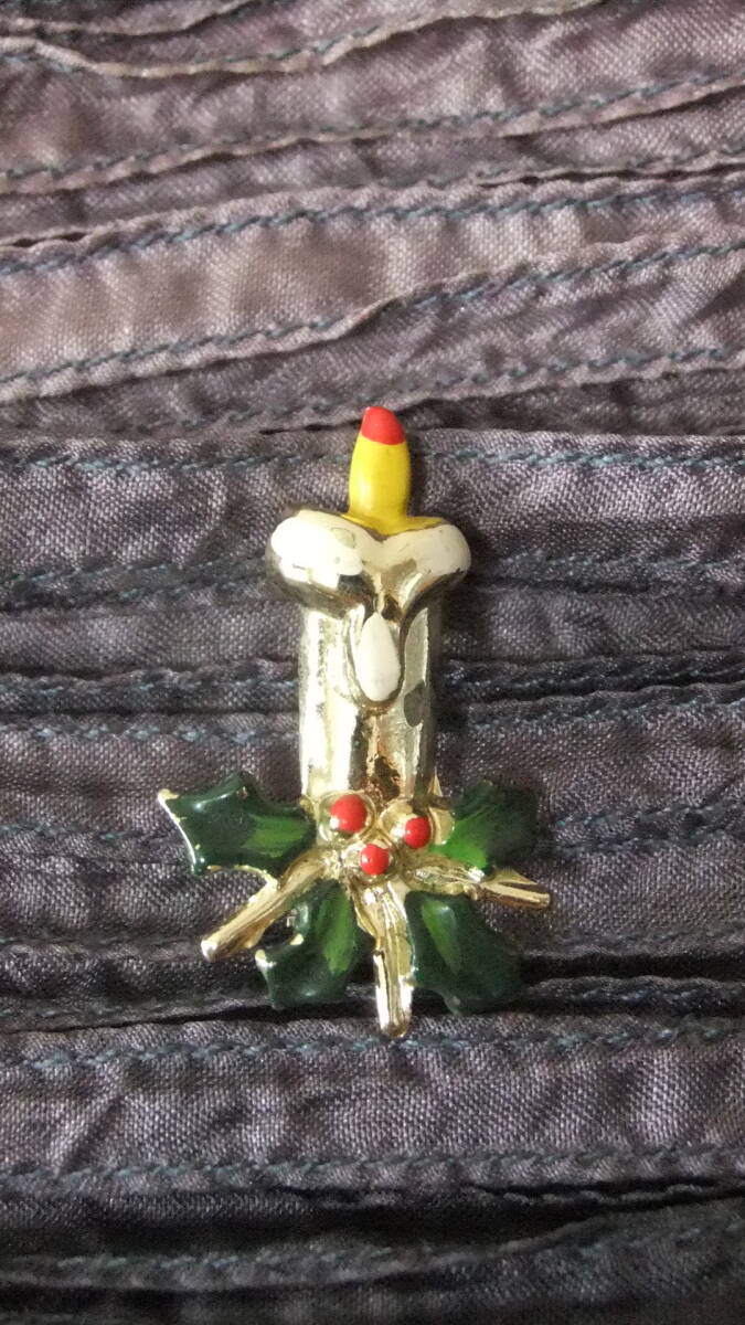 ヴィンテージ:シンプルなキャンドルブローチ 1-81 拍卖