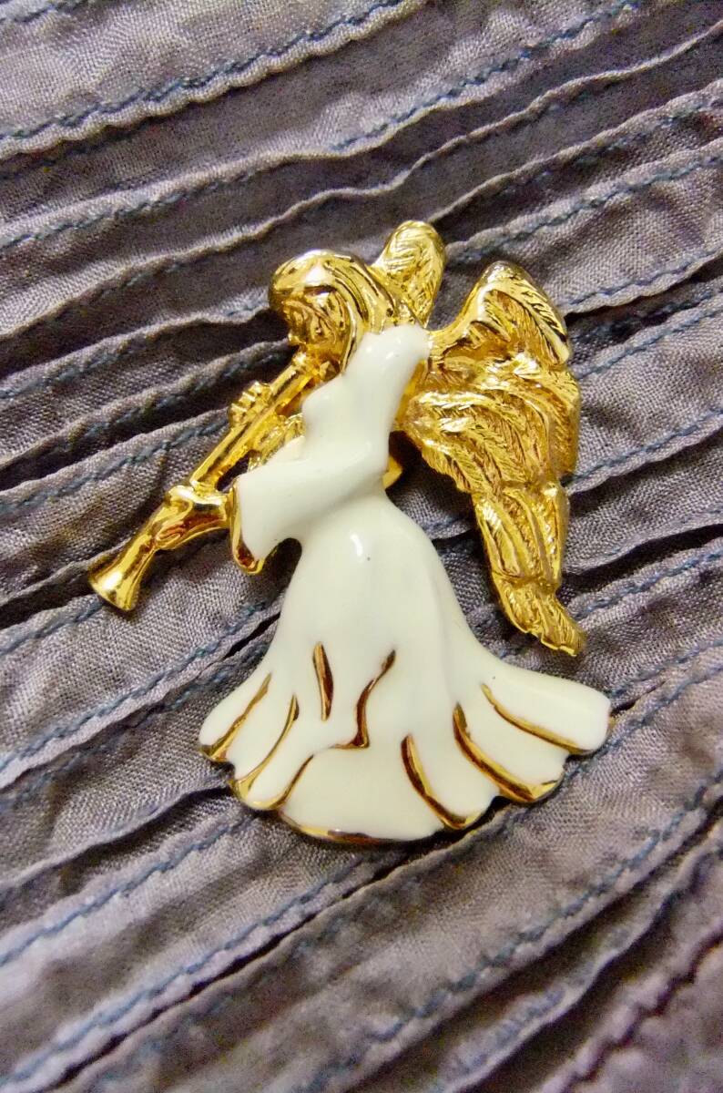 ヴィンテージ:トランペットを吹く天使のタックピン 2-54 拍卖