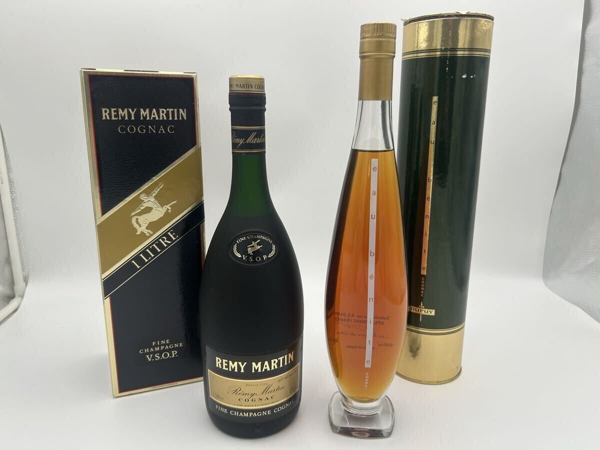 ⑤ 古酒 未開栓 COGNAC REMY MARTIN 40% 1000ml eau benite DUPUY 500ml VSOP ブランデー コニャック レミーマルタン デュピュイ拍卖