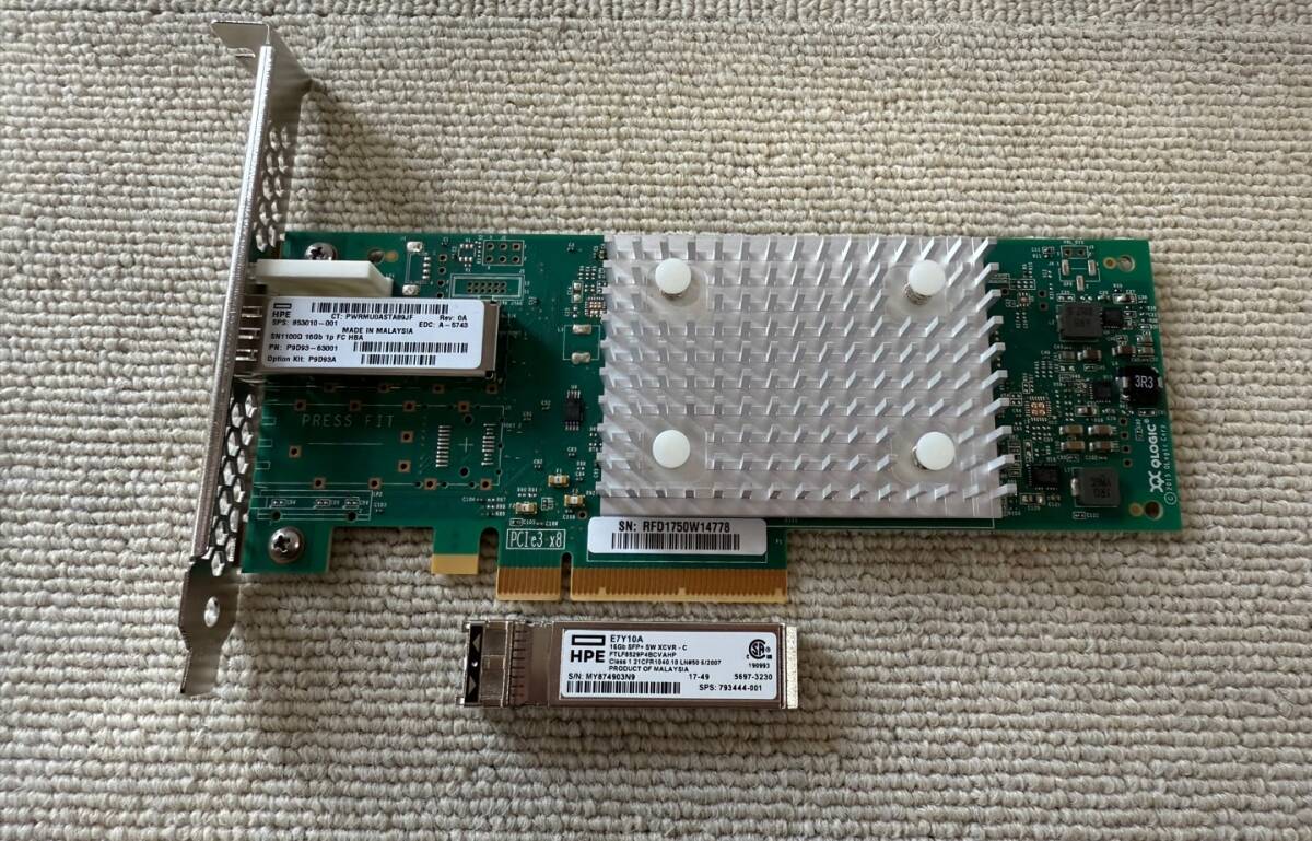 HPE P9D93A QLE2690-HP SN1100Q 1-Port 16Gb FC HBA Full height Long Profile 853010-001拍卖