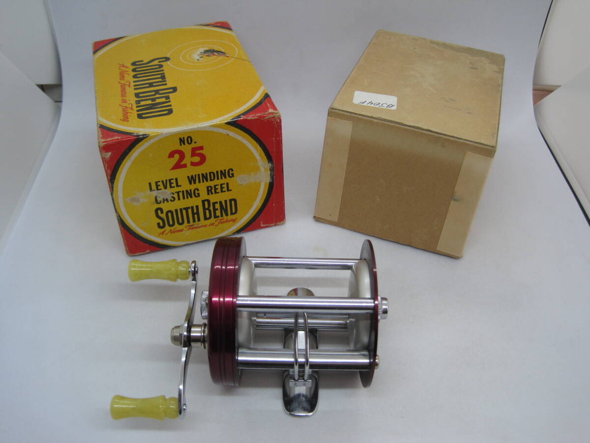 サウスベンド South Bend 25 ダイレクトドライブリール 1950年代製 新品未使用箱入り フルオリジナル ビンテージリール拍卖