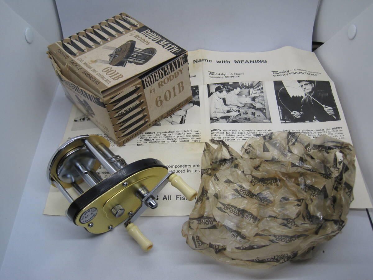 RODDY 601B ダイレクトドライブリール 1970年代? 日本製 新品未使用箱入り フルオリジナル ビンテージリール拍卖