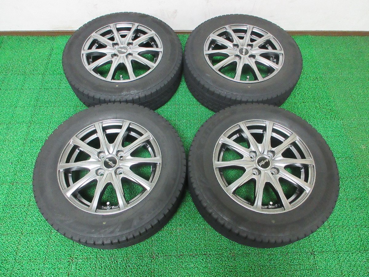 F713【条件付 送料無料】175/65R14 超溝高 ブリヂストン スタッドレス VRX3 ♪ 21年 ホイールセット 4本 激安 フィット ヴィッツ キューブ拍卖