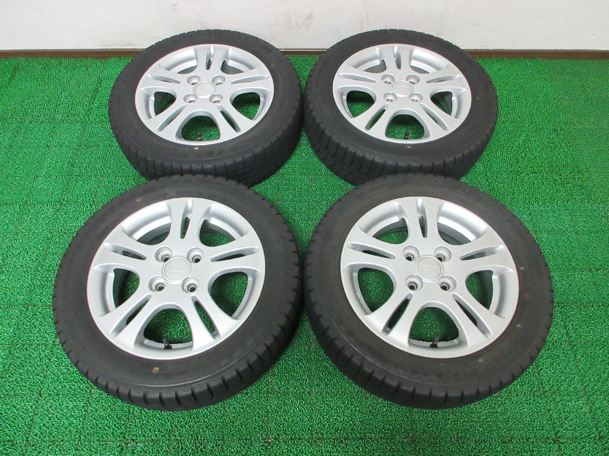 G328【条件付 送料無料】155/65R14 超溝高 8.5分山 スタッドレス ★最新★ WINTERMAXX 03 ♪ 2021年製 ホイールセット 4本 ダイハツ 純正拍卖