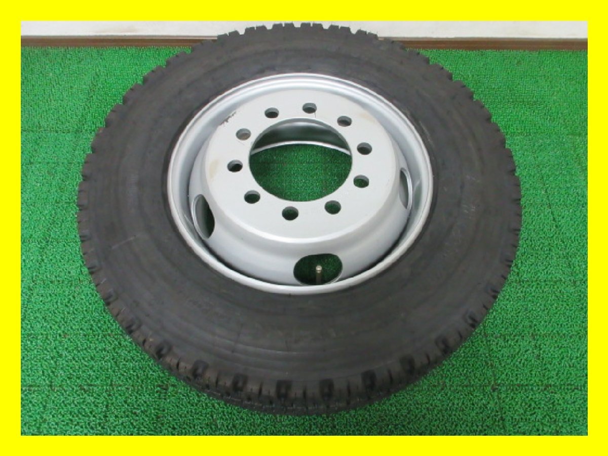 F447【条件付 送料無料】235/70R17.5 136/134 ★ 未使用品セット ★ ブリヂストン スタッドレス W970 22年 未使用品 ♪ ホイールセット 1本拍卖