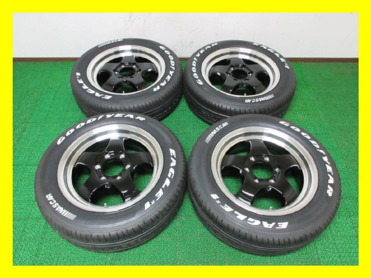Y822【条件付 送料無料】215/60R17 109/107 ★新品セット★ 夏タイヤ EAGLE #1 NASCAR 23年製 新品 ♪ ホイールセット WORK XTRAP S1HC 4本拍卖