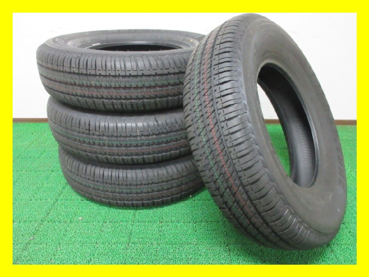 R867【条件付 送料無料】195/80R15 ★ 新品同様 ★ 新車外し ♪ ブリヂストン 夏タイヤ DUELER H/T 684Ⅱ 21年製 4本 激安 ジムニー シエラ拍卖