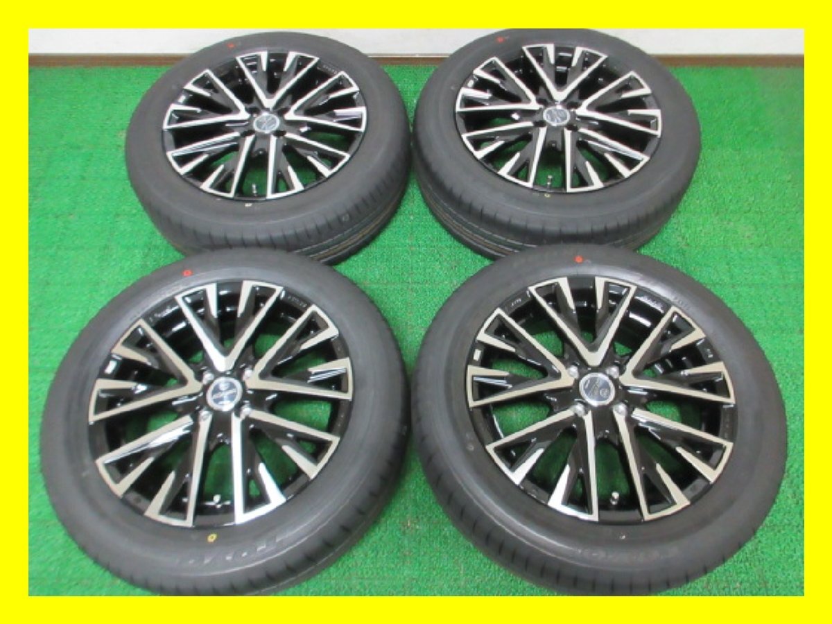 J038【条件付 送料無料】185/60R16 ★ 新品同様 ★ イボ付 ♪ 夏タイヤ PROXES R55 24年製 アルミ ホイールセット 4本 ENKEI SMACK 美品 ♪拍卖