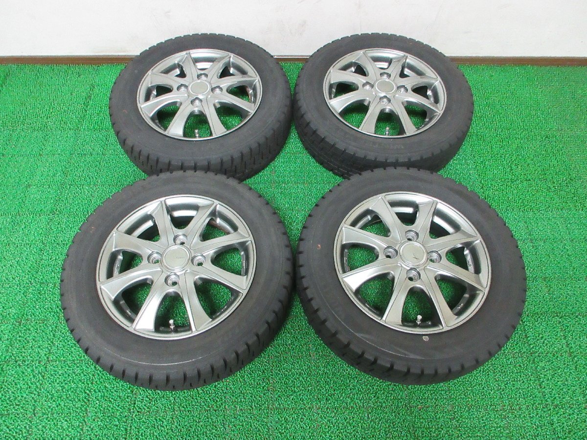 G380【条件付 送料無料】155/65R13 超溝高 9分山 スタッドレス WINTERMAXX WM02 ♪ 2022年製 ホイールセット 4本 激安 ライフ ワゴンR モコ拍卖