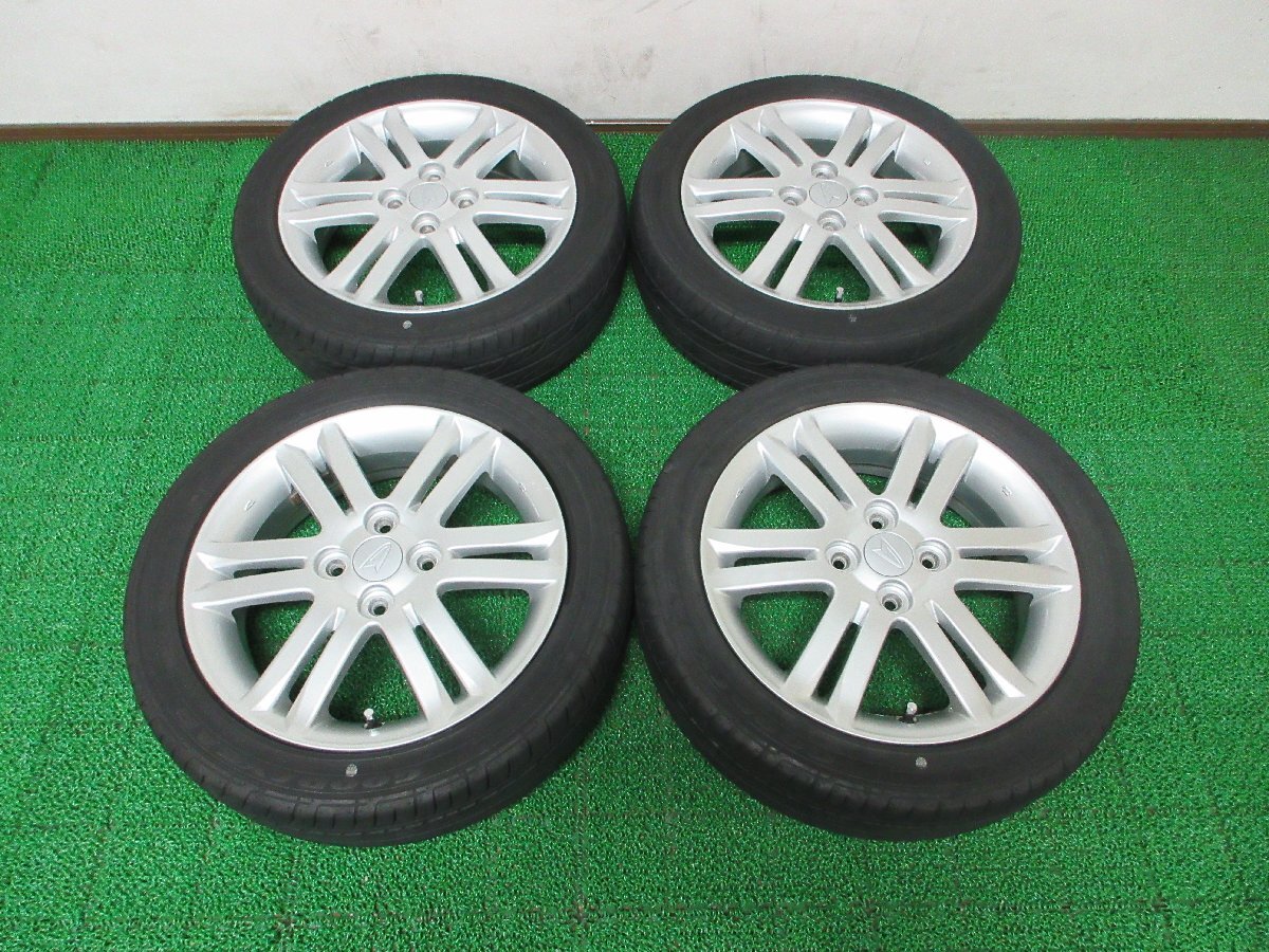 G381【条件付 送料無料】165/55R15 超溝高 8~8.5分山 グッドイヤー 夏タイヤ LS2000 21年 アルミ ホイールセット 4本 ダイハツ タント 純正拍卖