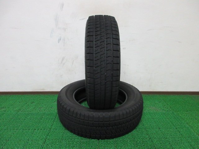 Q492【条件付 送料無料】185/65R15 超溝高 8~8.5分山 ブリヂストン スタッドレス VRX2 ♪ 22年製 2本 激安 ノート フリード デミオ MAZDA2拍卖