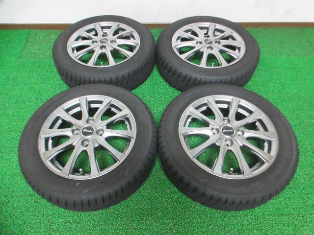 G170【条件付 送料無料】155/65R14 超溝高 8.5分山 ヨコハマ スタッドレス iG60 ♪ 2022年製 ホイールセット 4本 激安 タント ワゴンR 等に拍卖