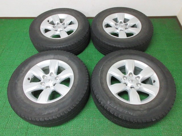 K989 在庫処分!!【条件付 送料無料】265/65R17 超溝高 ミシュラン 夏タイヤ LATITUDE TOUR アルミ ホイールセット 4本 トヨタ プラド 純正拍卖