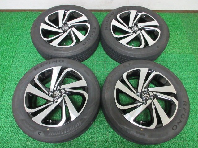 J104【条件付 送料無料】195/60R17 超溝高 9分山 ブリヂストン 夏タイヤ REGNO GR-XⅢ 2024年製 ホイールセット 4本 トヨタ ライズ Z 純正拍卖